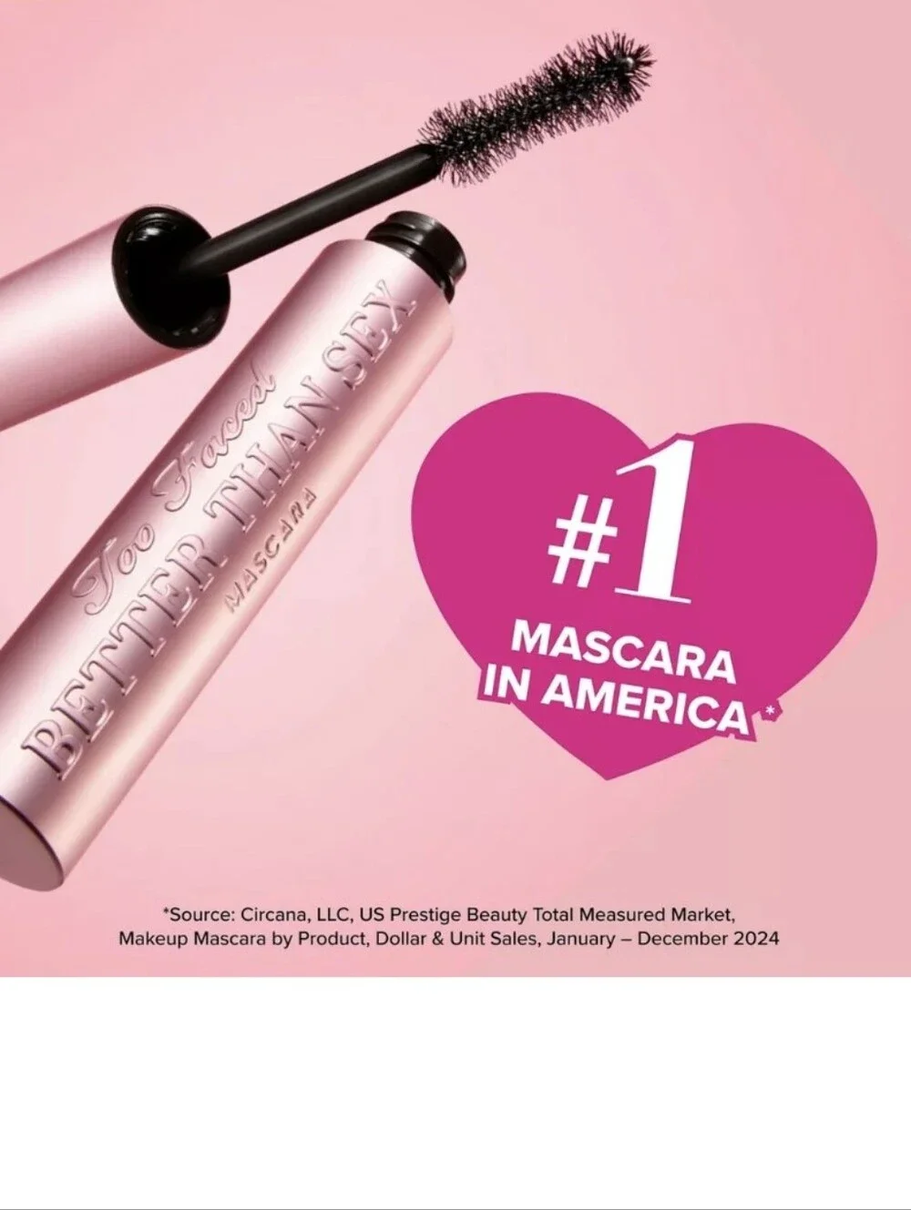 Too Faced Better Than Sex Mascara: Black, , .17oz, NWOB